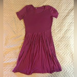 Flowy t shirt dress with pockets